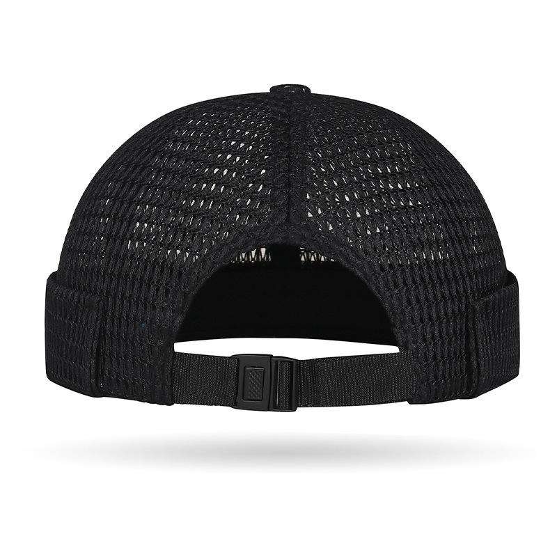 🔥Men’s Breathable Brimless Docker Hat – Lightweight Mesh Skull Cap for Summer Outdoor Wear