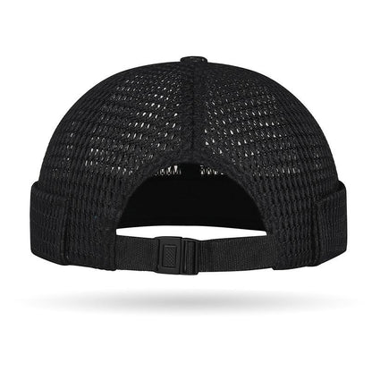 🔥Men’s Breathable Brimless Docker Hat – Lightweight Mesh Skull Cap for Summer Outdoor Wear