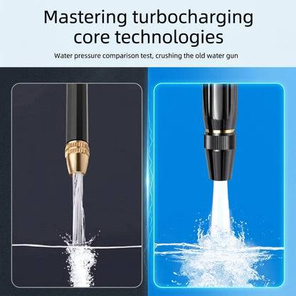 High-Pressure Hose Spray Gun with Brush Attachment