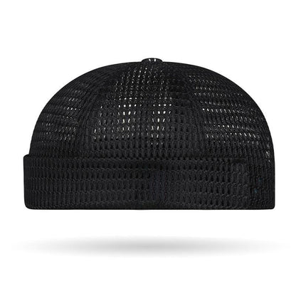 🔥Men’s Breathable Brimless Docker Hat – Lightweight Mesh Skull Cap for Summer Outdoor Wear
