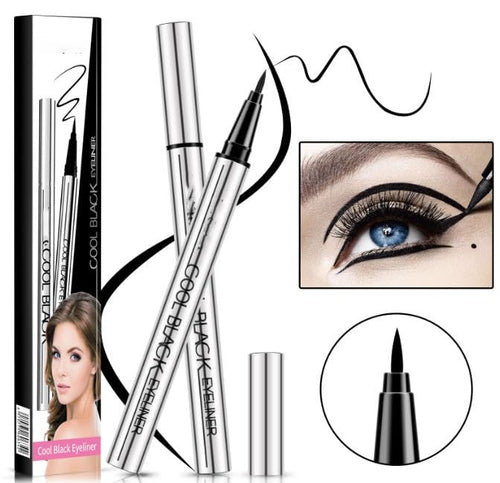 Waterproof Smudge-Proof Eyeliner – 24HR Intense Black Precision!