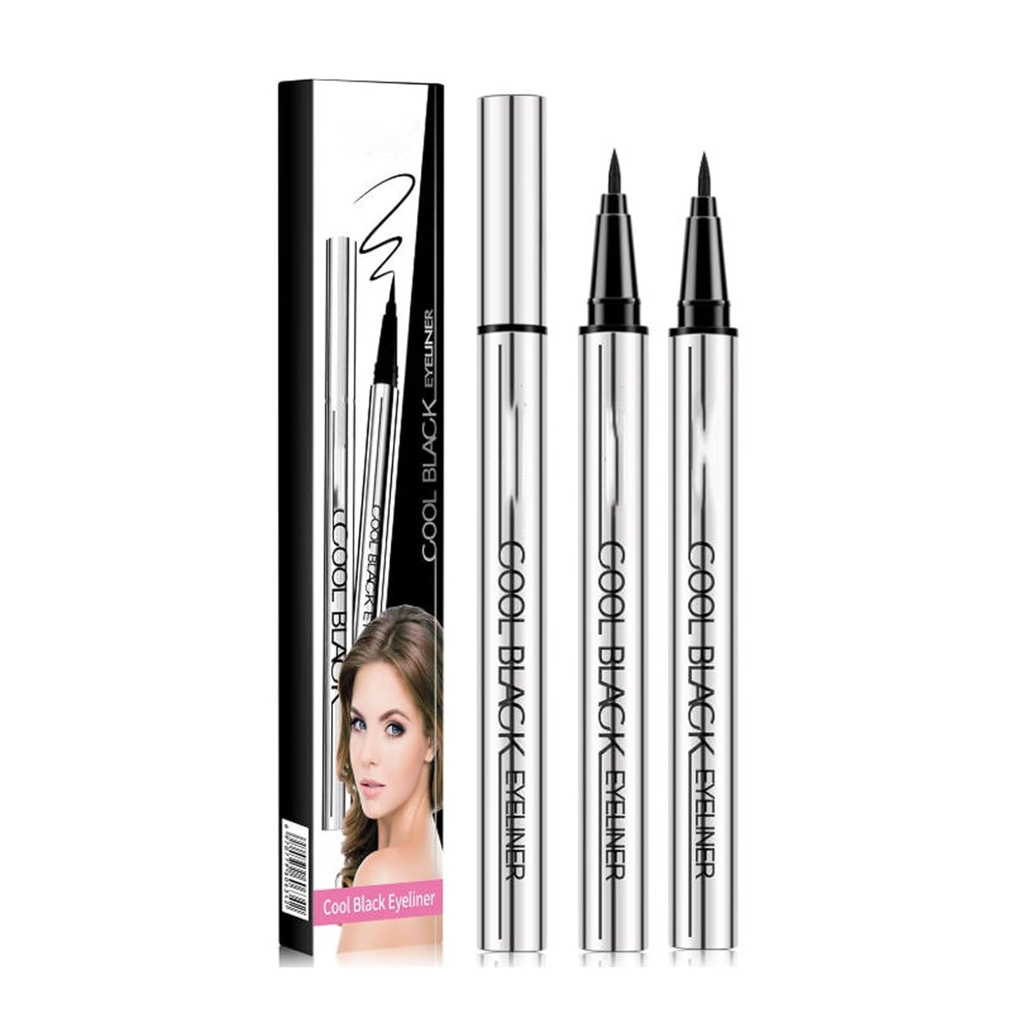 Waterproof Smudge-Proof Eyeliner – 24HR Intense Black Precision!