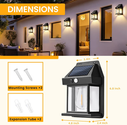 Powerful Solar Wall Lights with Automatic Activation