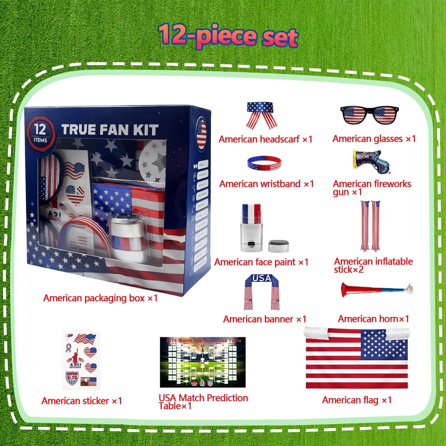USA Soccer Fan Kit for 2026 World Cup
