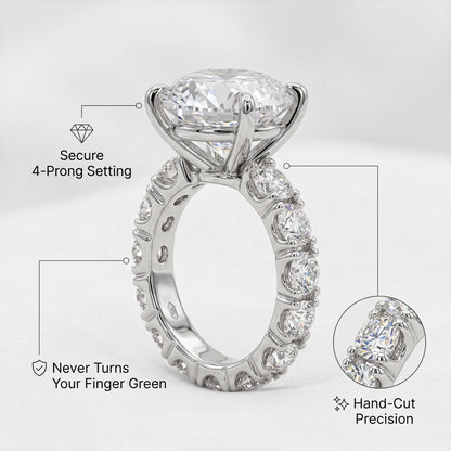 The 12-Carat Flawless Radiance Ring (Platinum Plated)-Last Day Sale🔥90% OFF