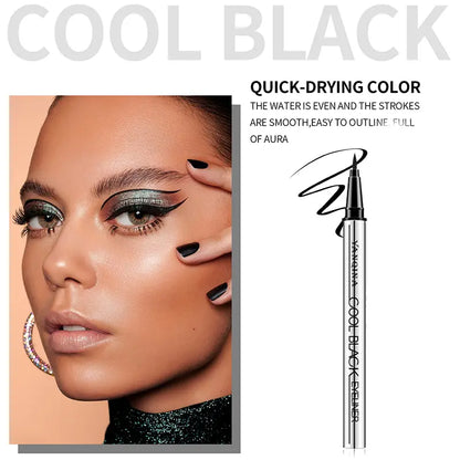 Waterproof Smudge-Proof Eyeliner – 24HR Intense Black Precision!