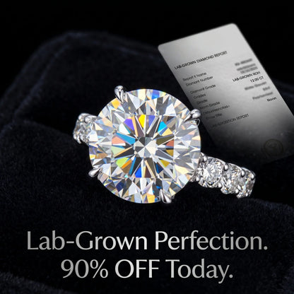 The 12-Carat Flawless Radiance Ring (Platinum Plated)-Last Day Sale🔥90% OFF