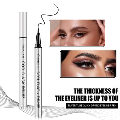 Waterproof Smudge-Proof Eyeliner – 24HR Intense Black Precision!