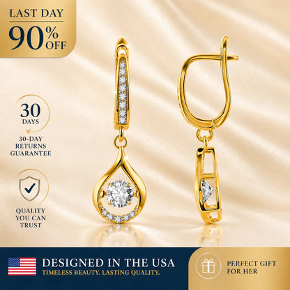 🔥 90% OFF TODAY: 1-Carat "Dancing" Moissanite Earrings – The Pure S925 Comfort & Sparkle You Deserve 💖