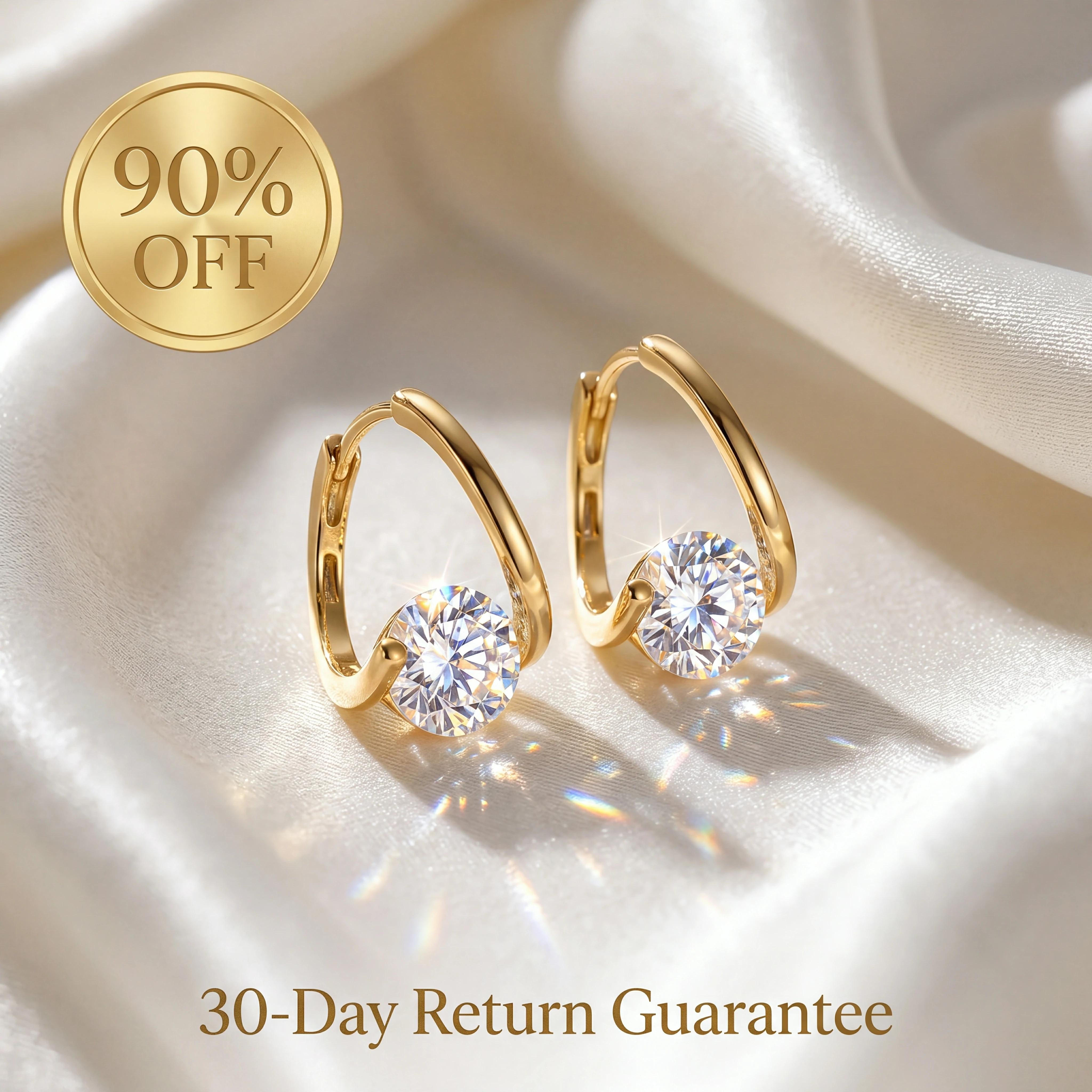 18K Yellow Gold — Single Pair