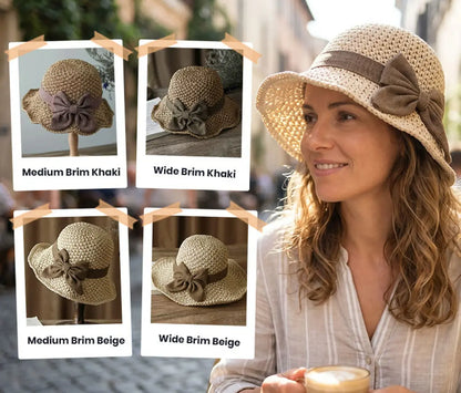 Casual Relaxed Holiday Bowknot Straw Hat