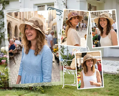 Casual Relaxed Holiday Bowknot Straw Hat